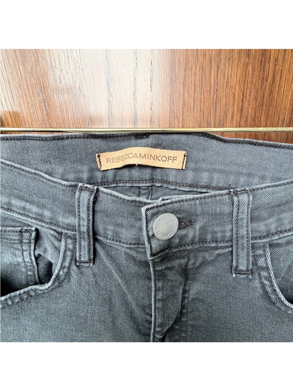 Rebecca Minkoff Women's Dark Gray High Rise Jeans